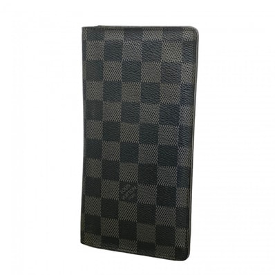 【6db2070-k】ルイヴィトン 長財布 ダミエ・グラフィット ポルトフォイユブラザ N62665 ブラック【中古】メンズ