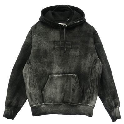 Supreme MAISON MARGIELA メゾンマルジェラ × MM6 Maison Margiela 24SS Foil Box Logo Hooded Sweatshirt フォイル ボックスロゴ パーカー 【中古】