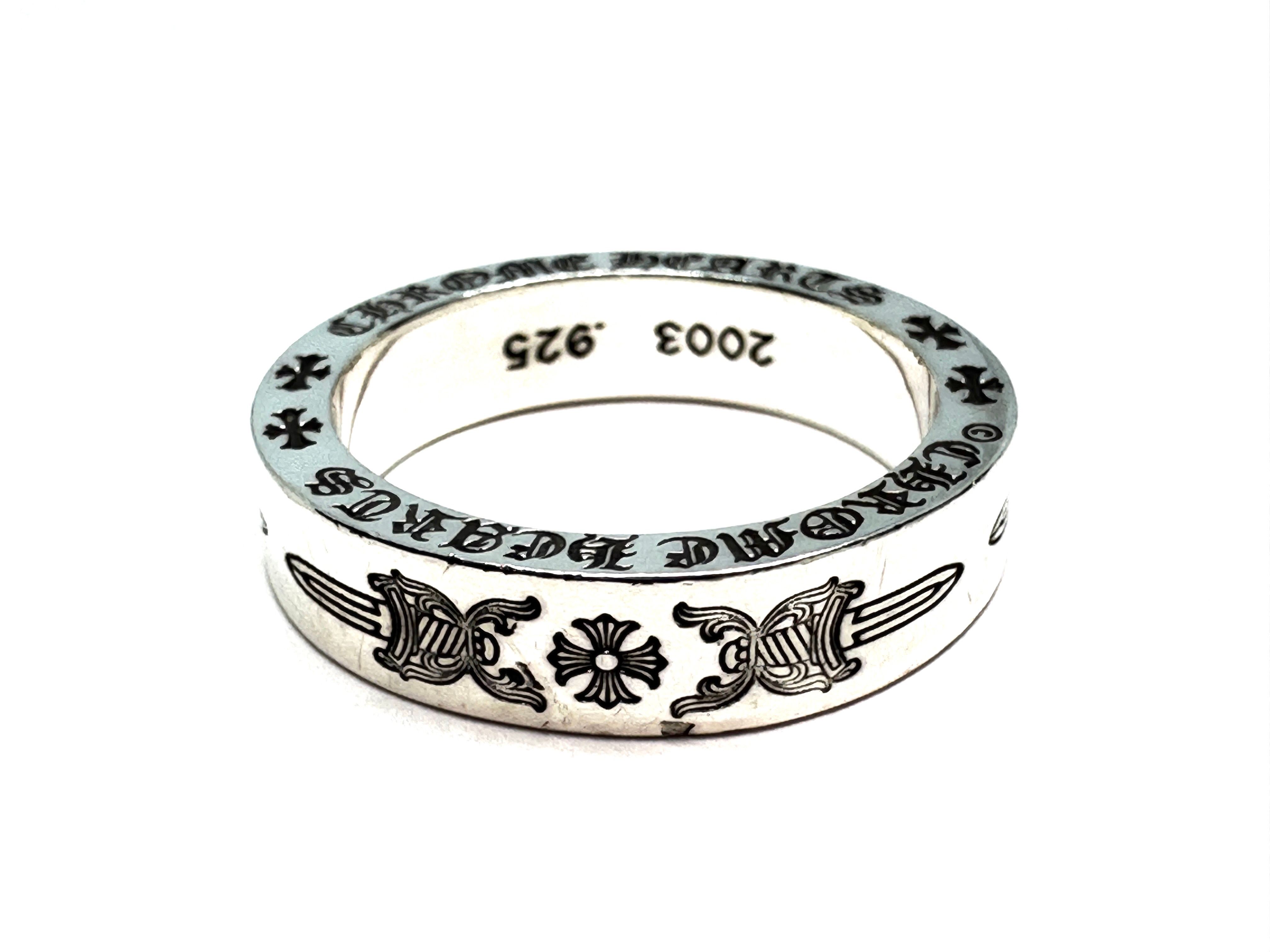 Chrome Hearts Spacer Ring 6mm Dagger Plus "Silver"