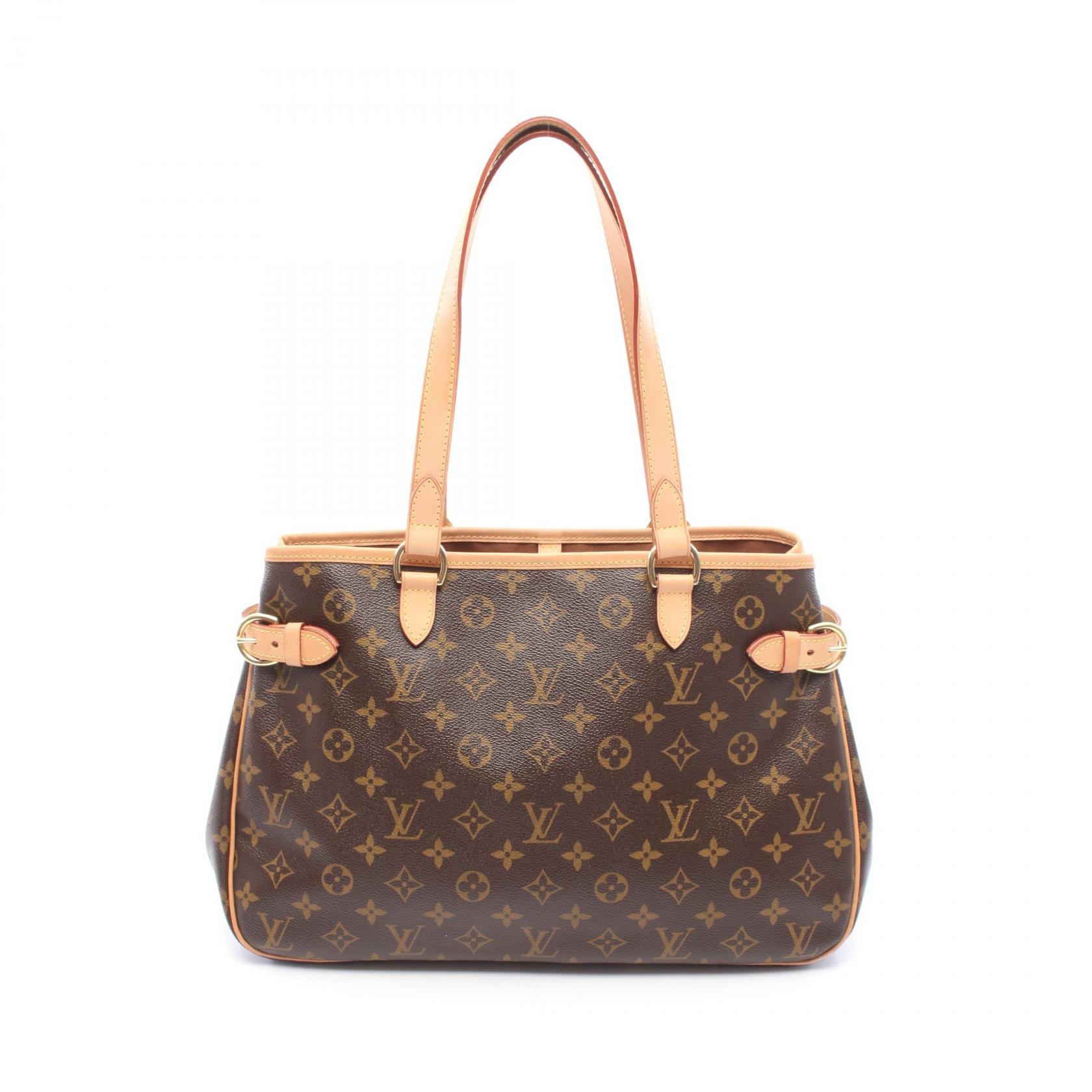 ルイ・ヴィトン LOUIS VUITTON バティニョール オリゾンタル ショルダーバッグ バッグ PVCコーティングキャンバス レザー モノグラム レディース ブラウン系 M51154 【中古】