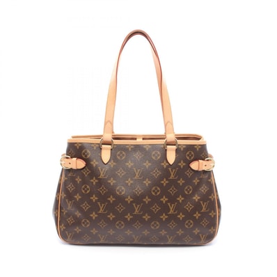 ルイ・ヴィトン LOUIS VUITTON バティニョール オリゾンタル ショルダーバッグ バッグ PVCコーティングキャンバス レザー モノグラム レディース ブラウン系 M51154 【中古】