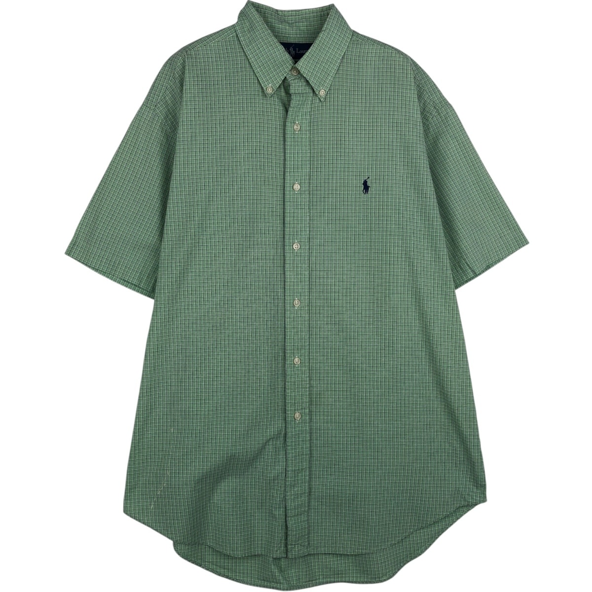 古着 ラルフローレン Ralph Lauren POLO RALPH LAUREN BLAKE 半袖 ボタンダウン チェックシャツ メンズM相当/eaa641126