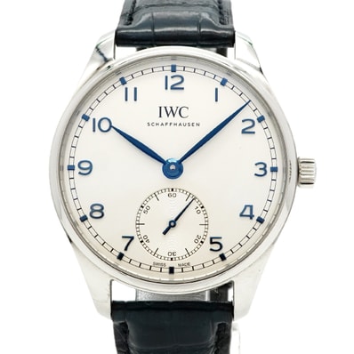 ★最終価格★SALE【6wcd0323】IWC アイダブリューシー シャフハウゼン ポルトギーゼ IW358304 シルバー文字盤【中古】腕時計 メンズ