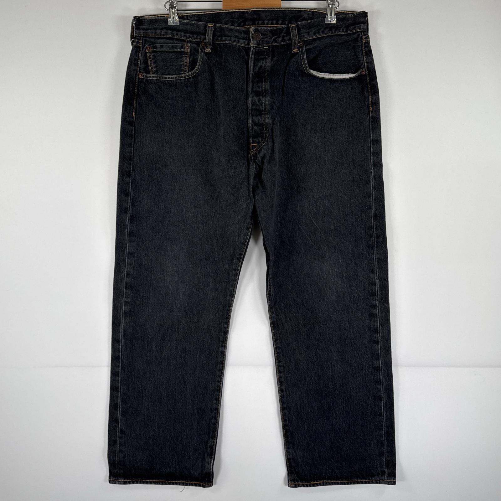 古着 リーバイス Levi's デニムパンツ 501 ジーパン ストレート 大きいサイズ ボタンフライ ジーンズ ビッグサイズ w40 L30 ブラック メンズ