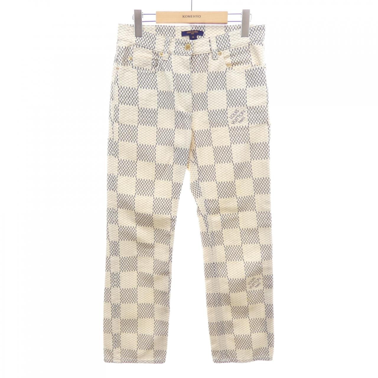 ルイヴィトン LOUIS VUITTON ダミエアズールミッドライズジーンズ FMPA51KE3 ジーンズ