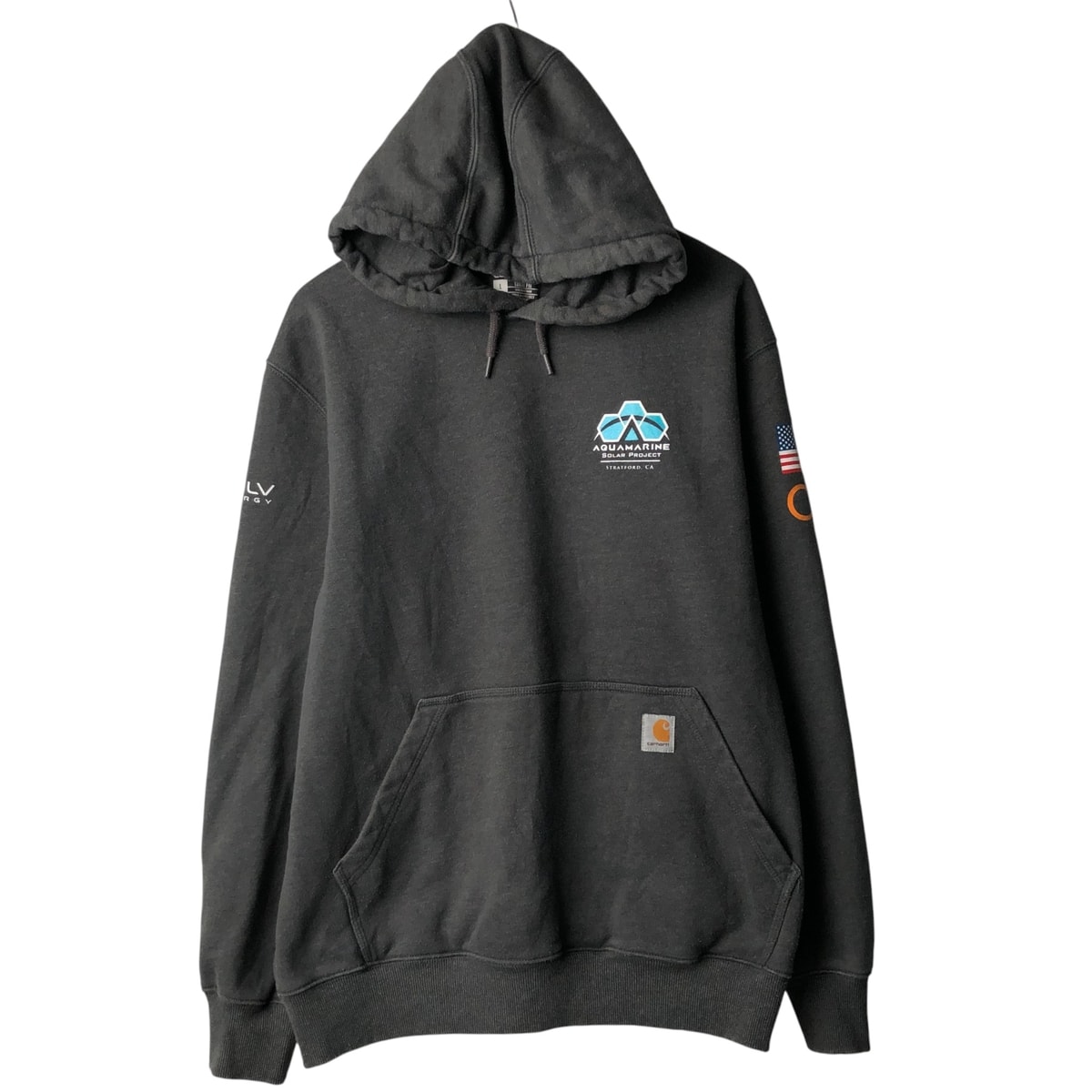 古着 カーハート Carhartt Loose Fit 星条旗柄 スウェットプルオーバーパーカー メンズL相当/eaa587515