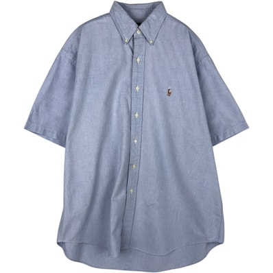 古着 ラルフローレン Ralph Lauren BLAKE 半袖 ボタンダウンシャツ メンズL相当/eaa633122