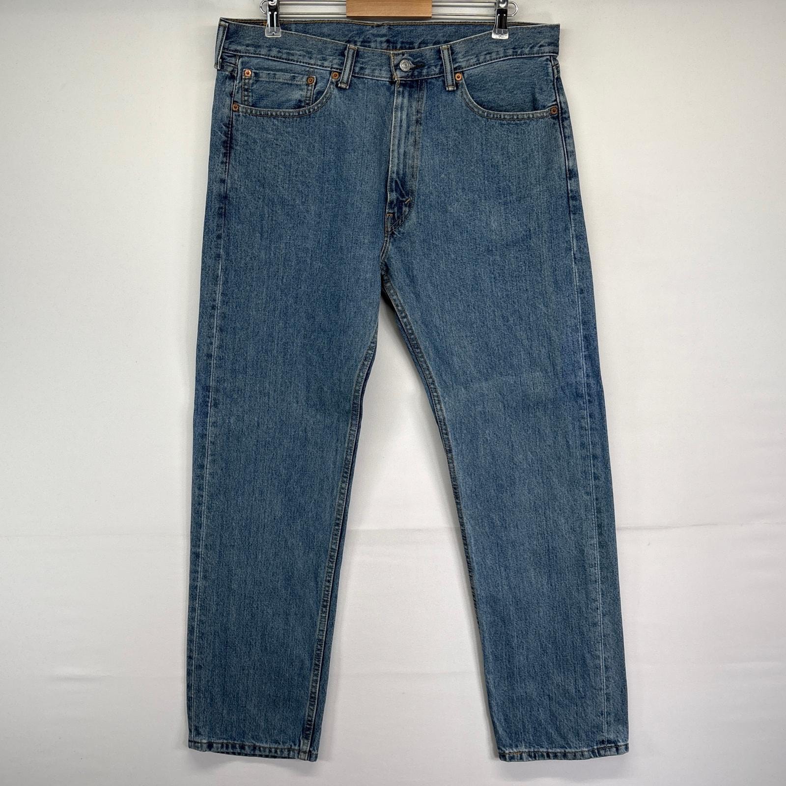 古着 リーバイス Levi's デニムパンツ 505 ストレート 5ポケット ジーンズ ジーパン 長ズボン w36 L32  ブルー メンズ