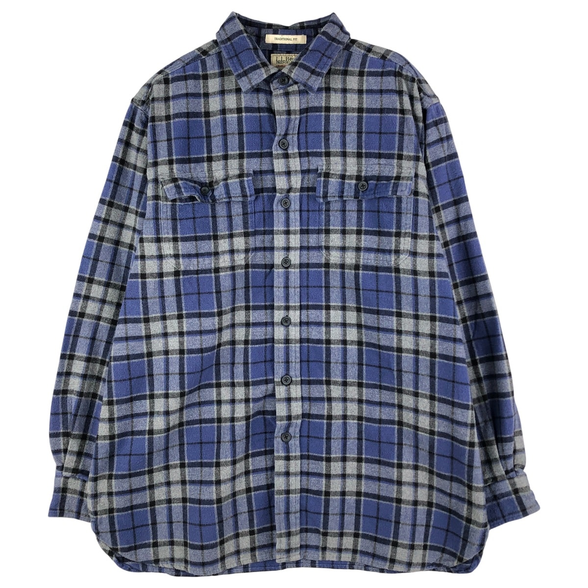 古着 エルエルビーン L.L.Bean 長袖 フランネルチェックシャツ メンズL相当/eaa602640