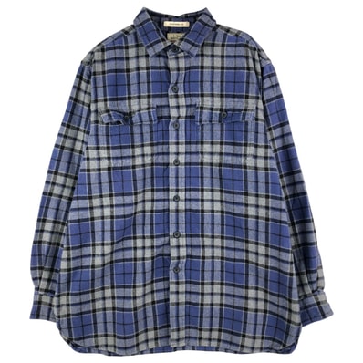 古着 エルエルビーン L.L.Bean 長袖 フランネルチェックシャツ メンズL相当/eaa602640