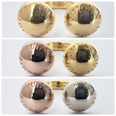 Louis Vuitton Bergstadi Monogram Ring "Gold"