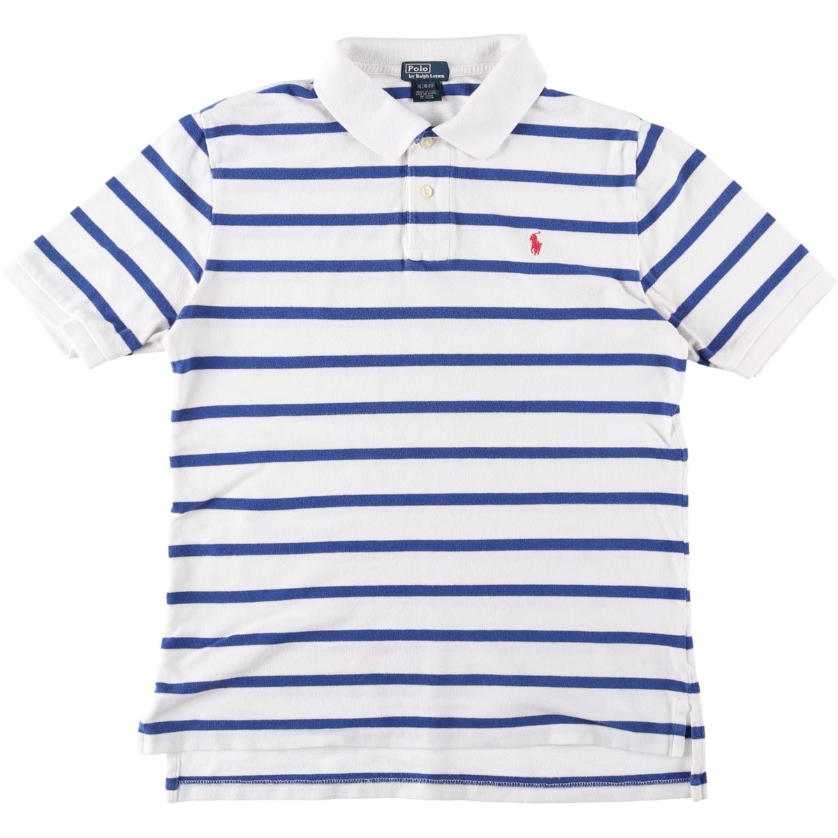 古着 ラルフローレン Ralph Lauren POLO by Ralph Lauren 半袖 ボーダー ポロシャツ レディースM相当/eaa645406
