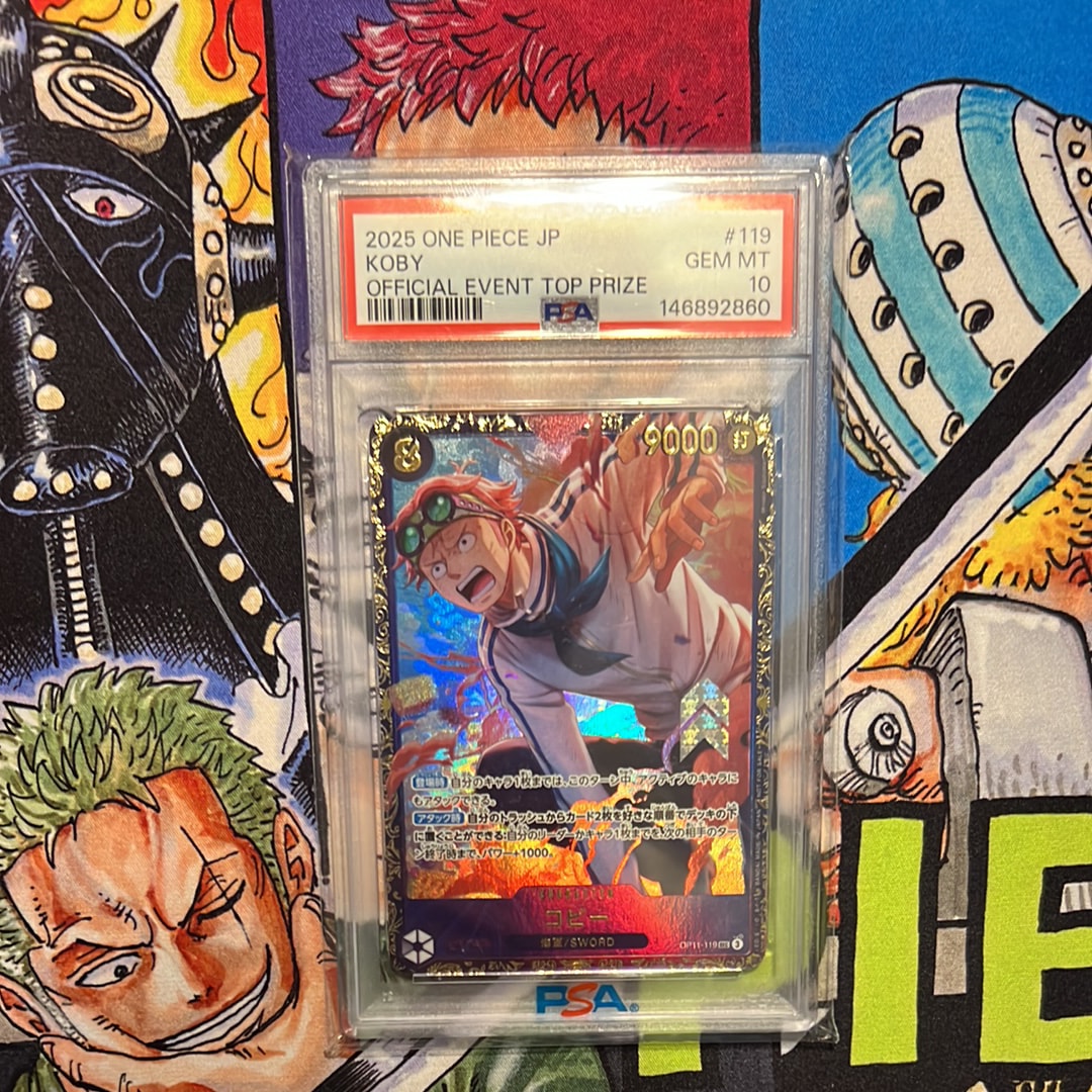 PSA10】コビー SEC [OP11-119](プロモーションカード「フラッグシップ