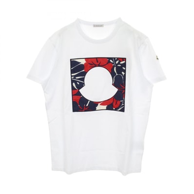 モンクレール MONCLER 半袖Tシャツ 衣料品 トップス コットン メンズ ホワイト系 【中古】