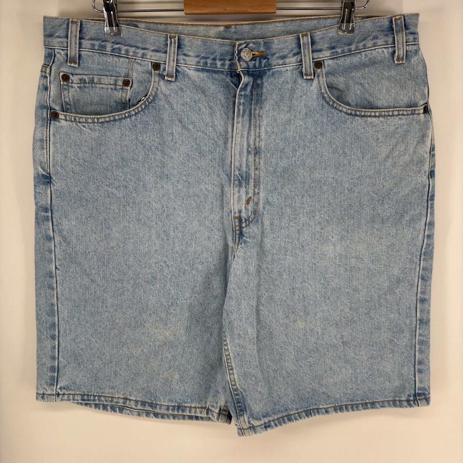 古着 リーバイス Levi's パンツ ジーンズ ジッパーフライ ショーツ ハーフパンツ 550 大きいサイズ W40  ブルー系 メンズ