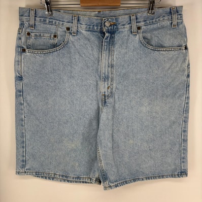 古着 リーバイス Levi's パンツ ジーンズ ジッパーフライ ショーツ ハーフパンツ 550 大きいサイズ W40 ブルー系 メンズ