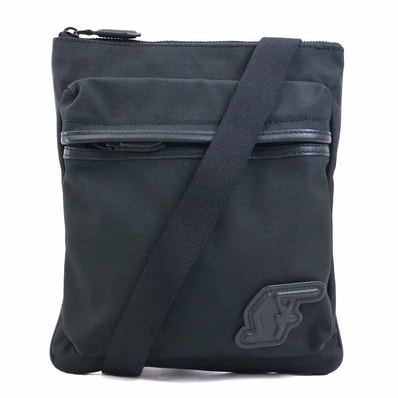 サルヴァトーレフェラガモ Salvatore Ferragamo ショルダーバッグ ナイロン ブラック メンズ【中古】 h31735n