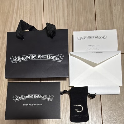 Chrome Hearts Hoop Plain Earrings "Silver"