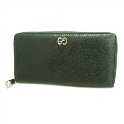 ★SALE【6cd4510-k】グッチ 長財布 473928 レザー ブラック シルバー金具【中古】メンズ レディース ユニセックス