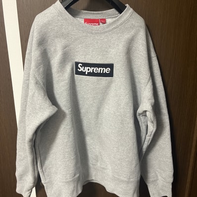 Supreme Box Logo Crewneck "Heather Grey" (22FW)