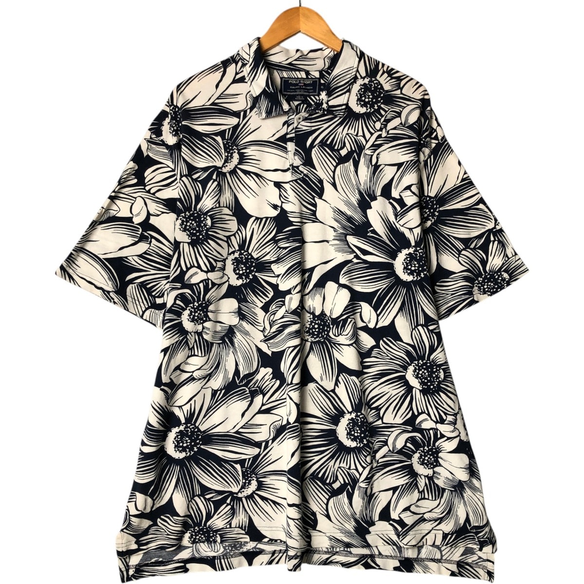 古着 90年代 ラルフローレン Ralph Lauren POLO SPORT ポロスポーツ 総柄 花柄 プルオーバー ハワイアンアロハシャツ メンズXL相当 ヴィンテージ/eaa577566