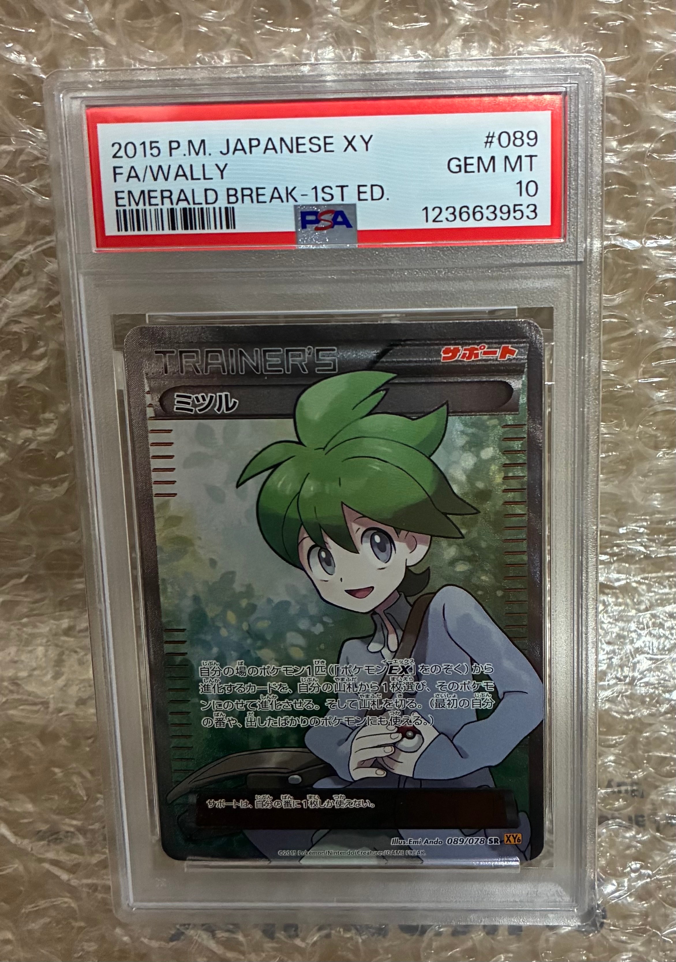 【素体　1ed】ミツル SR XY6 エメラルドブレイク 089/078 ミツル(SR){サポート}〈089/078〉[XY6] – 晴れる屋2