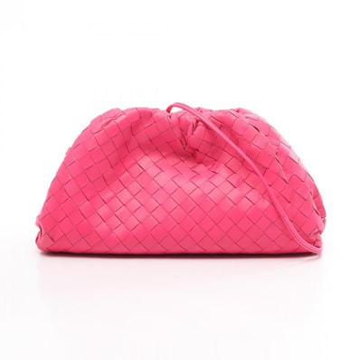 ボッテガヴェネタ BOTTEGA VENETA ミニ ザ ポーチ ショルダーバッグ バッグ レザー レディース ピンク系 585852 【中古】