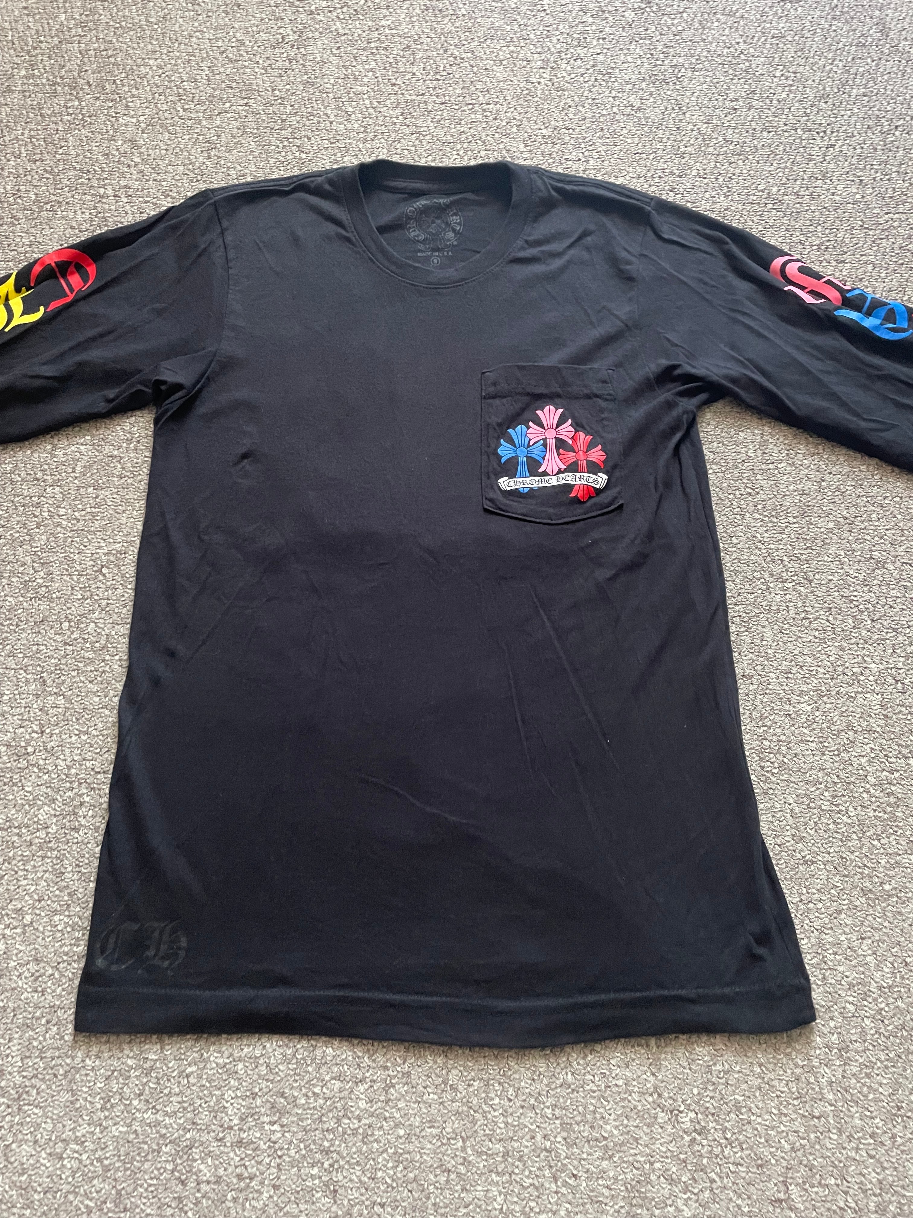 Chrome Hearts Multi Color Cross Cemetery L/S T-Shirt "Black"