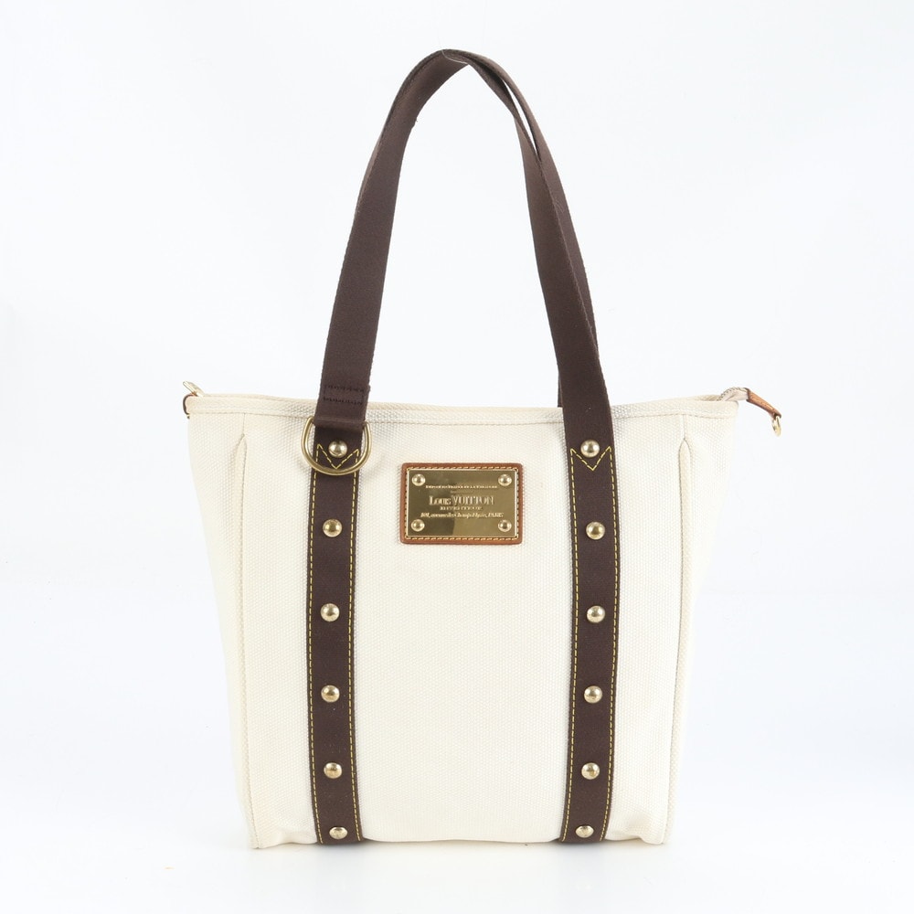 ■極美品 ルイヴィトン アンティグア カバ MM エクリュトート バッグ