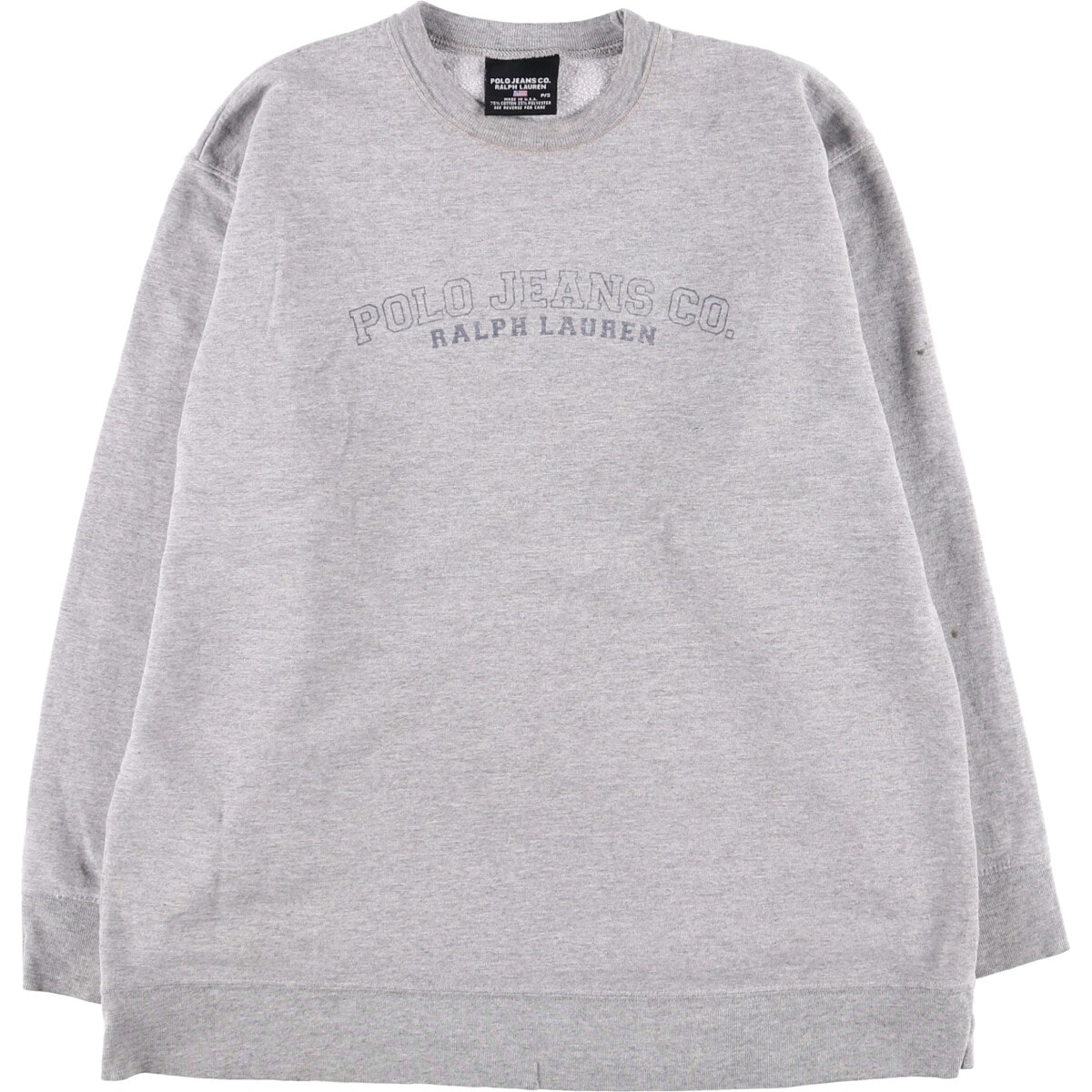 古着 ラルフローレン Ralph Lauren POLO JEANS COMPANY ロゴスウェットシャツ トレーナー USA製 メンズS相当/eaa576542