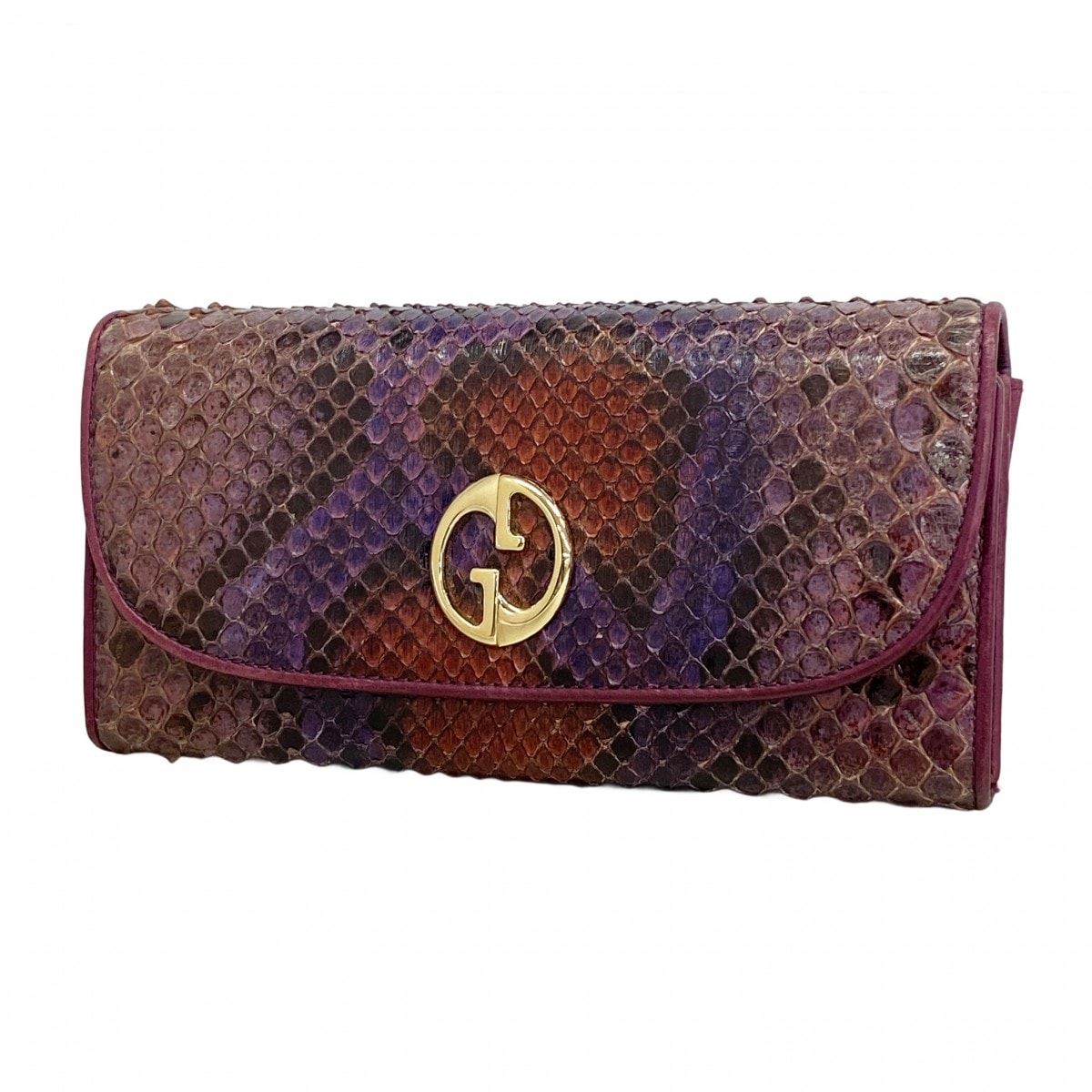 美品◎GUCCI グッチ G449347 レザー インターロッキングG ラウンドファスナー ロングウォレット／長財布 ダスティピンク ゴールド金具 イタリア製 レディース 美品◎GUCCI グッチ G449347 レザー インターロッキングG ラウンド
