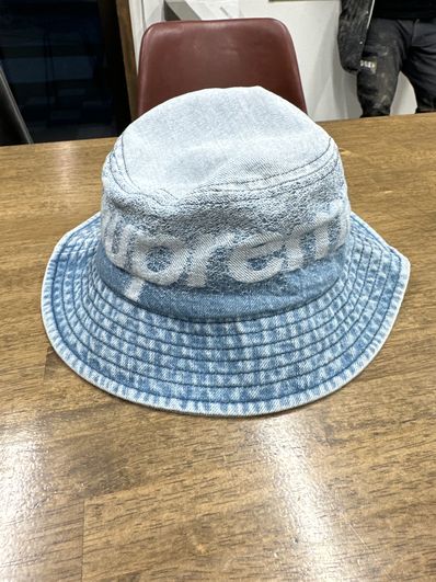 Supreme Fade Jacquard Denim Crusher "Blue"