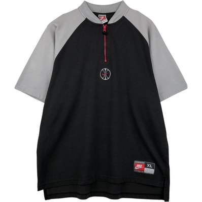 古着 90年代 ナイキ NIKE TEAM ハーフジップ ツートン ロゴTシャツ メンズXL相当 ヴィンテージ/eaa653914