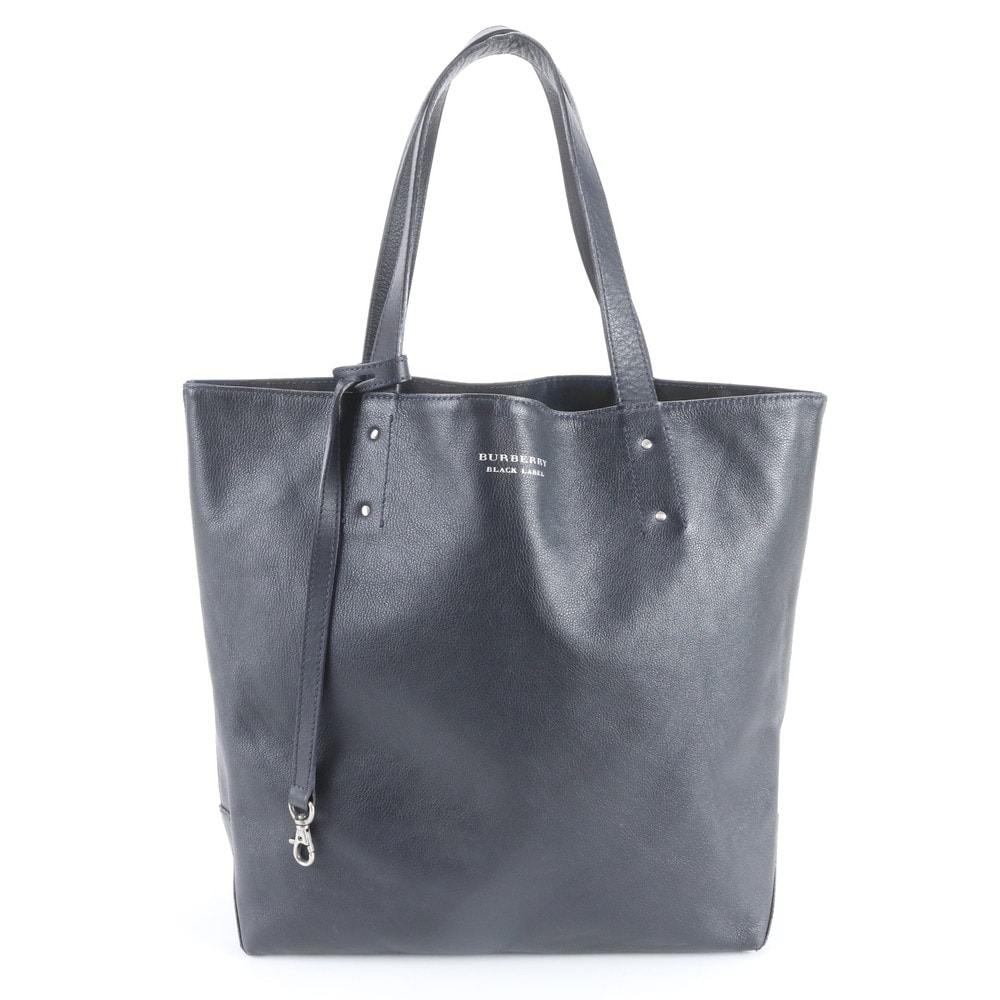 ■美品 バーバリー リバーシブルトート バッグ レザー×キャンバス