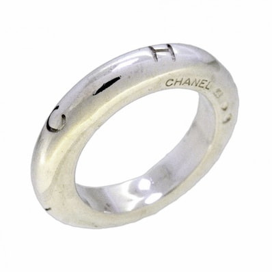 【6jdb0888-k】シャネル リング シャネルロゴ シルバー925 12.5号【中古】レディース