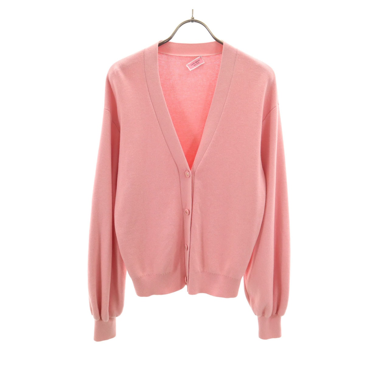 Kate Spade ケイトスペード 長袖 Vネック ニットカーディガン S ピンク