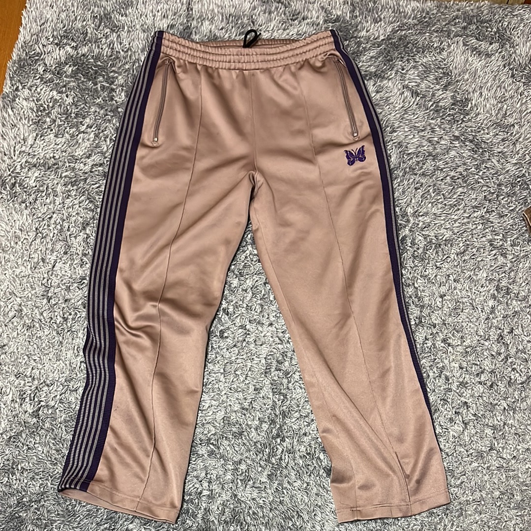 NEEDLES Straight Track Pants Poly Smooth "Taupe"