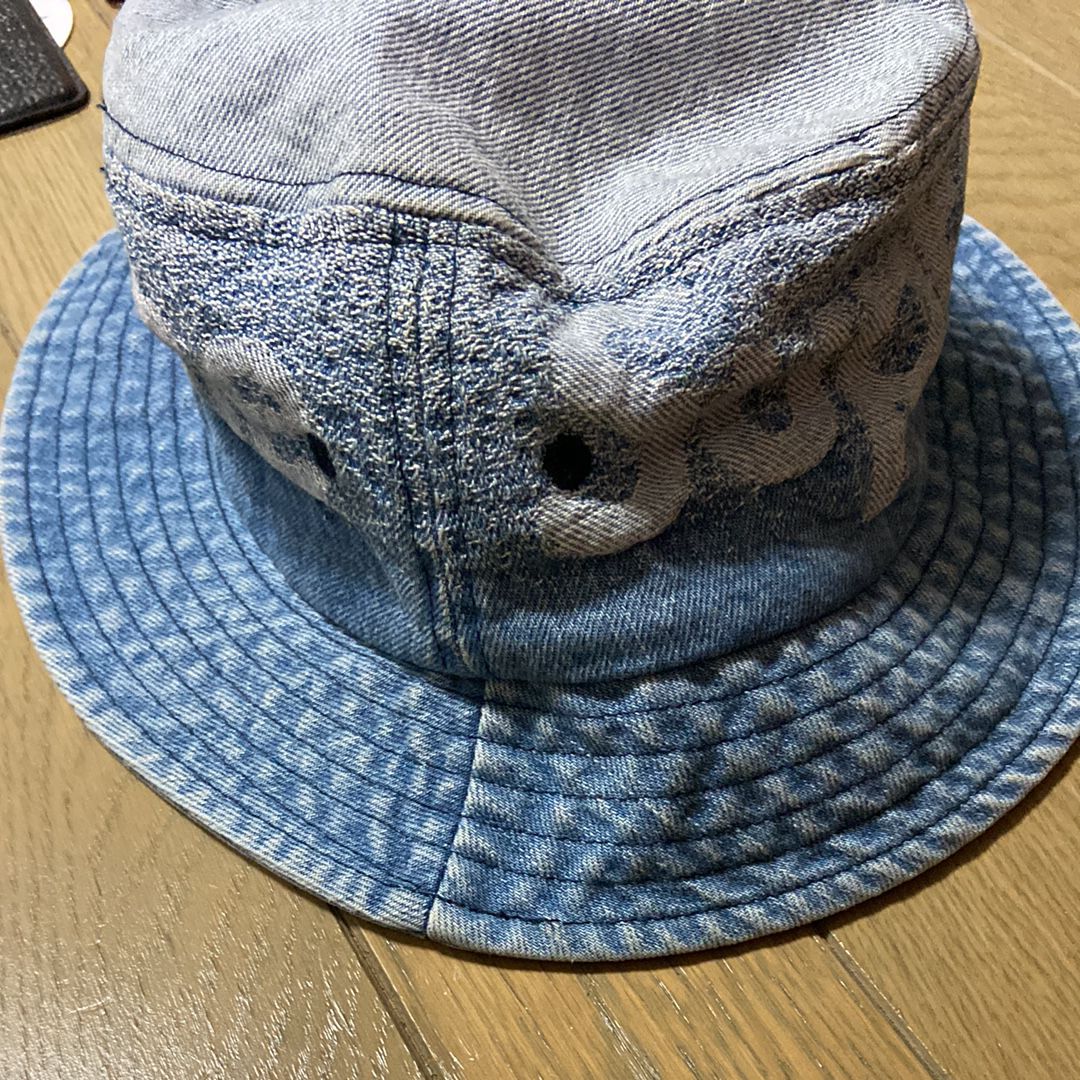 Supreme Fade Jacquard Denim Crusher "Blue"