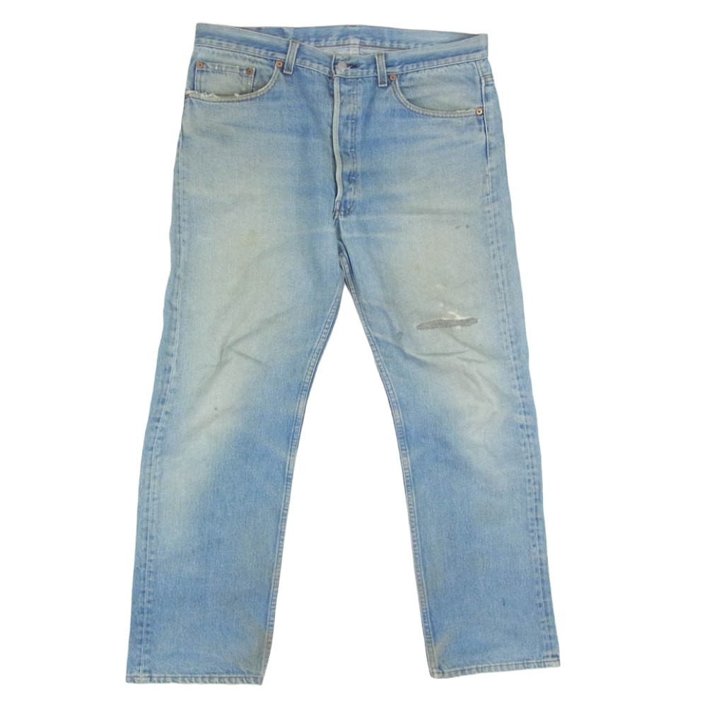 Levi's リーバイス デニムパンツ USA製 90s ボタン裏552 501XX ボタンフライ W38 L32 インディゴブルー系 38【中古】