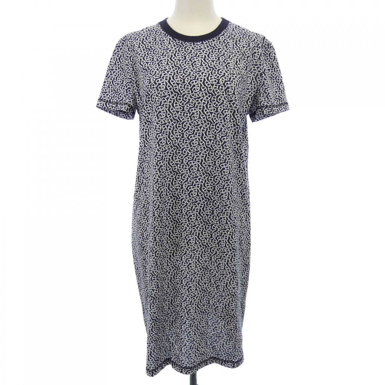 エルメス HERMES シェーヌダンクル CHAINE D'ANCRE ナウサ NAOUSSA 4E4521DB カットワンピース