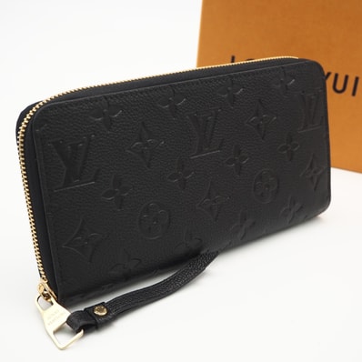 極美品 LOUIS VUITTON ルイ・ヴィトン モノグラム アンプラント ジッピーウォレット ノワール M61864 長財布 ブラック カーフレザー レディース