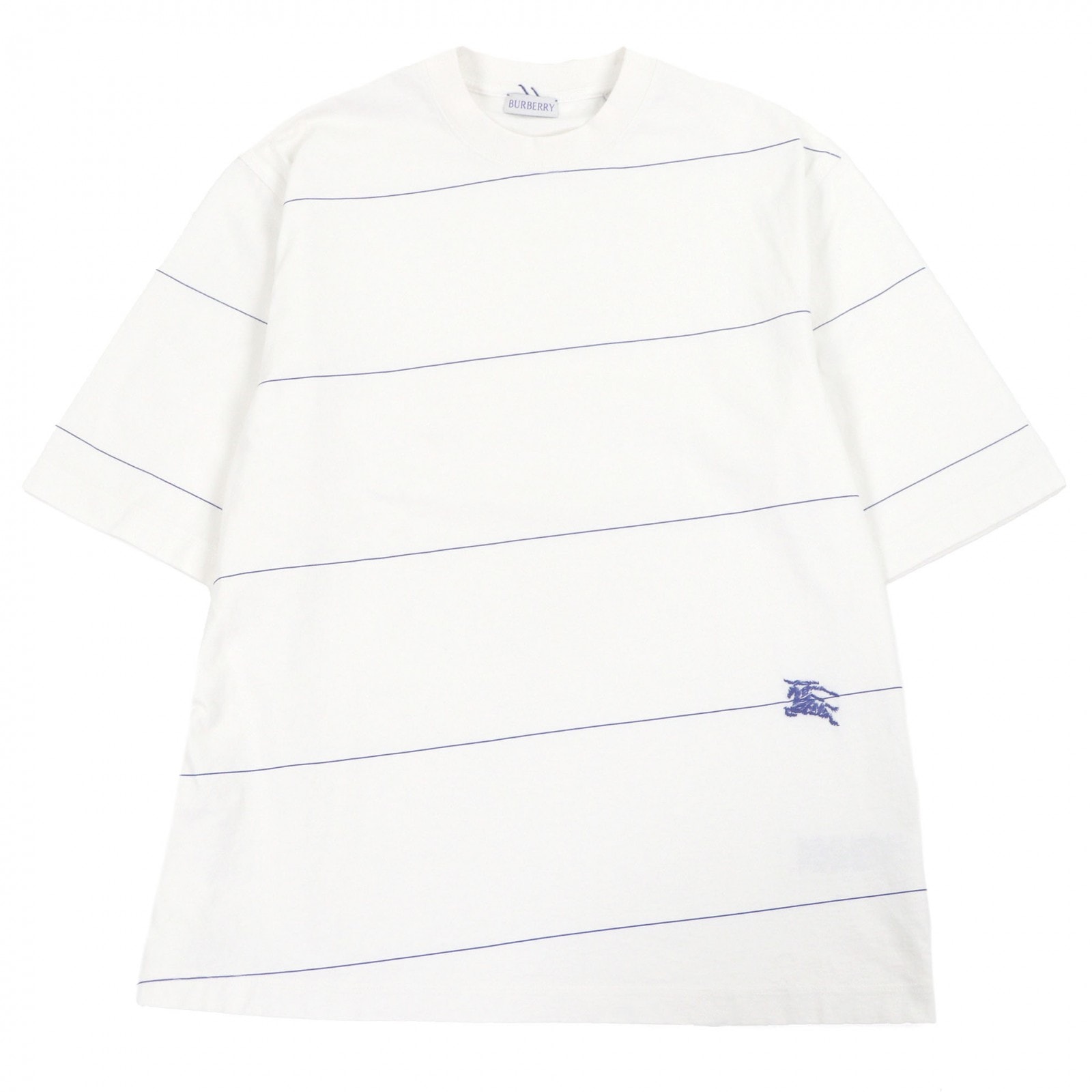 極美品 バーバリー 半袖Tシャツ ホワイト メンズ M 8083612