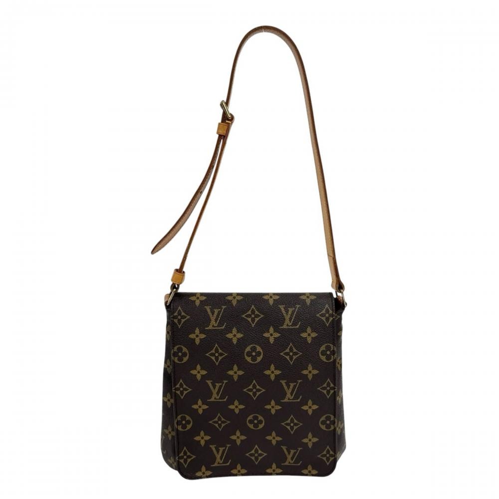 LOUIS VUITTON ルイヴィトン ショルダーバッグ ミュゼット・サルサ ショート 肩掛け M51258 モノグラムキャンバス ブラウン 茶 ゴールド金具 レディース【中古品】