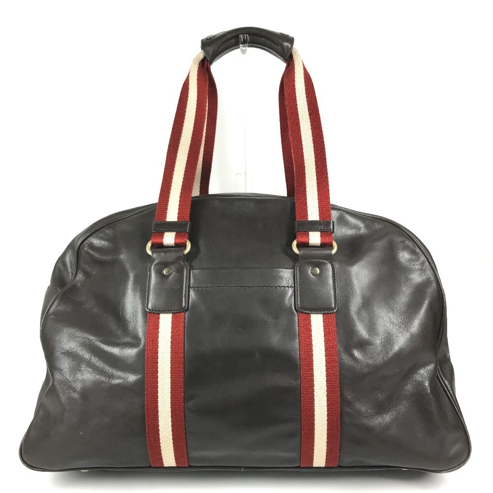 バリー BALLY ロゴ カバン トートバッグ 旅行バッグ トラベルバッグ 肩掛け ショルダーバッグ ボストンバッグ レザー ブラウン