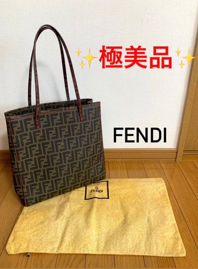 FENDI トートバッグ 8BH211 ズッカ柄 ハンドバッグ