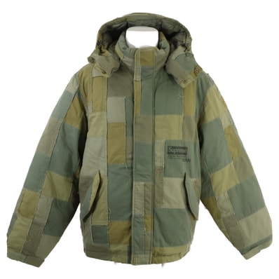 Supreme x JUNYA WATANABE COMME des GARCONS MAN Patchwork Puffy Jacket "Olive"