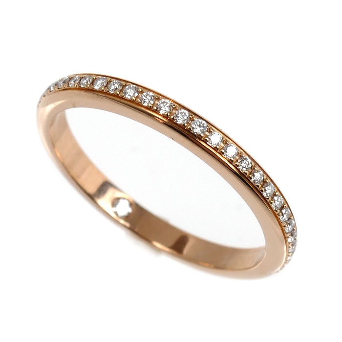 BVLGARI ブルガリ K18PG ピンクゴールド ローマ アモール リング・指輪 361057 ダイヤモンド 9号 49 1.9g レディース【中古】【美品】