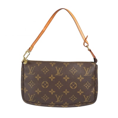 LOUIS VUITTON ルイ・ヴィトン M51980 ポーチ モノグラムキャンバス ブラウン レディース【中古】