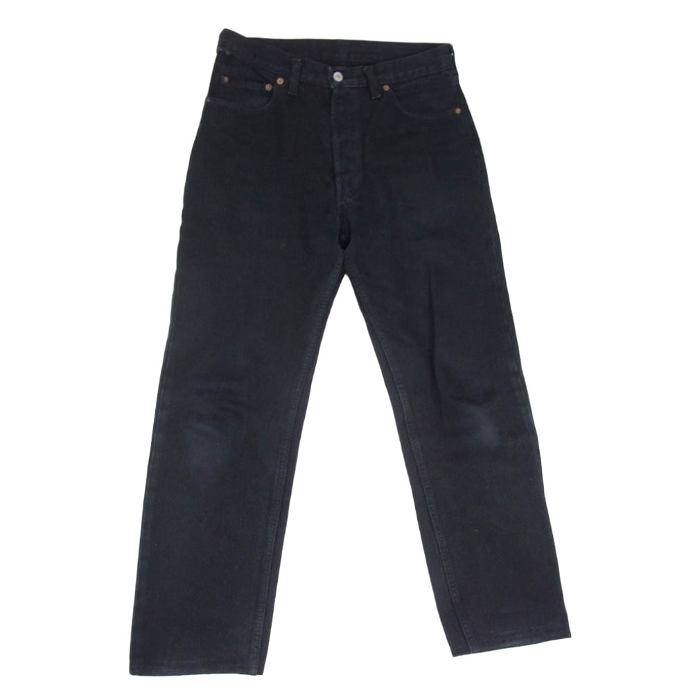 Levi's リーバイス デニムパンツ 501-0000 ユーロリーバイス ボタン裏524刻印 ブラックデニム デニムパンツ ジーンズ ブラック系 32【中古】
