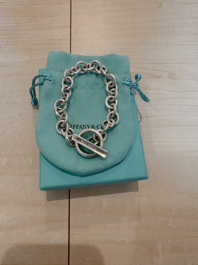 激レア ティファニー 1837 トグル ブレスレット ドーナツチェーン Tバー ey4 シルバー925